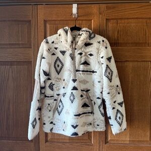 The North Face Hooded Sherpa Half Zip Pullover